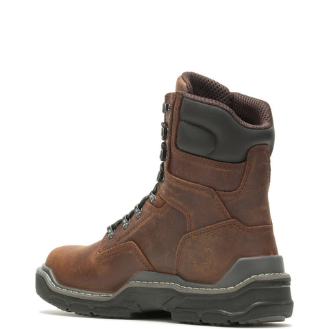 Wolverine Raider DuraShocks WP CarbonMax 8" Mens Brown Wide Work Boots
