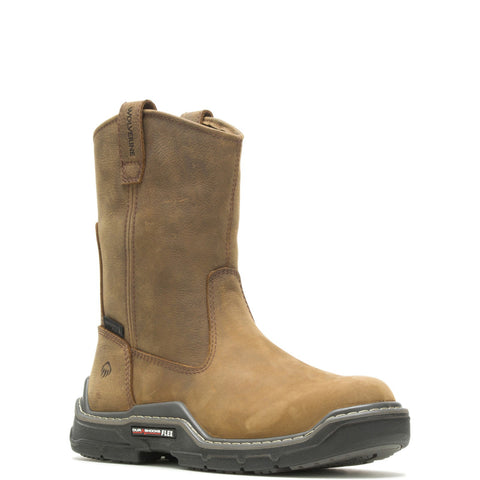 Wolverine Raider Durashocks Waterproof CarbonMax 10" Mens Brown Wide Boots