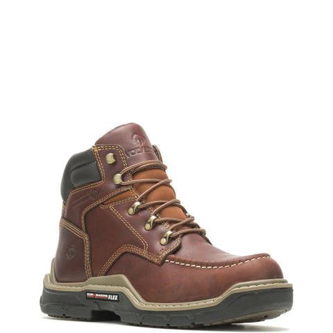 Wolverine Raider Durashocks Moc-Toe CarbonMax Mid Mens Brown Work Boots