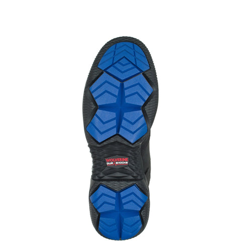 Wolverine Hellcat Fuse Durashocks Ultraspring CM 6" Mens Black Wide Boots