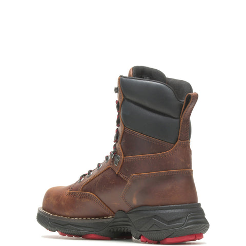 Wolverine Hellcat Fuse Durashocks Ultraspring CM 6" Mens Brown Wide Boots
