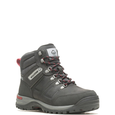 Wolverine Chisel Steel-Toe 6" W231045 Mens Black Wide Leather Work Boots