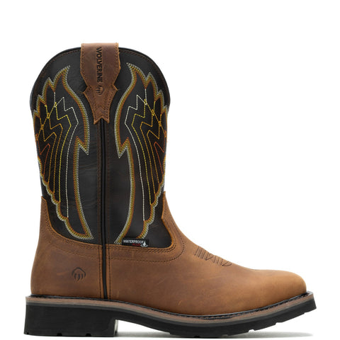 Wolverine Rancher Eagle Waterproof Steel Toe Mens Brown Wide Work Boots