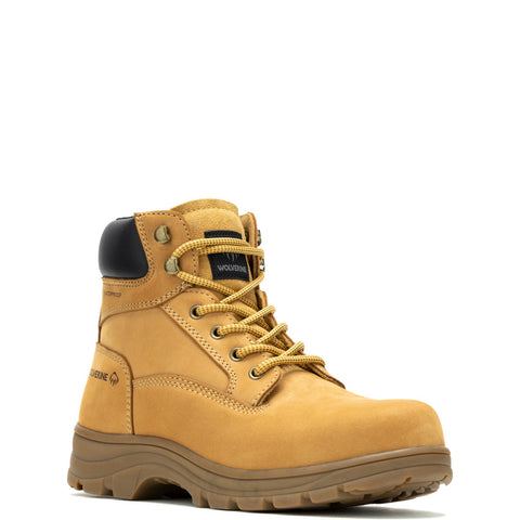 Wolverine Carlsbad Waterproof Steel Toe 6" Mens Brown Wide Work Boots
