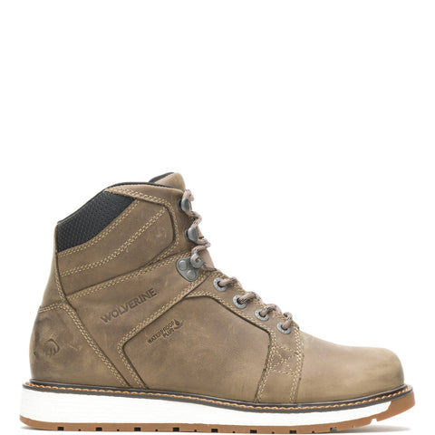 Wolverine Hellcat Ultraspring Wedge Waterproof Mens Brown Wide Work Boots