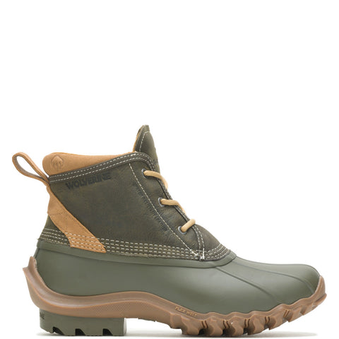 Wolverine Torrent WP Low Duck Winter W880219 Mens Green Casual Dress Boots