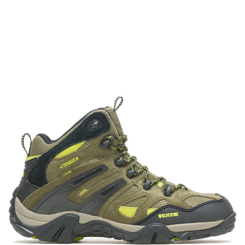 Wolverine Wilderness WP Hiker W880232 Mens Green Wide Suede Hiking Boots