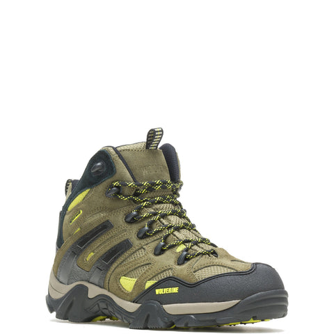Wolverine Wilderness WP Hiker W880232 Mens Green Wide Suede Hiking Boots
