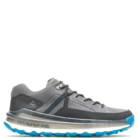 Wolverine Conquer UltraSpring Waterproof Low Mens Gray Athletic Shoes