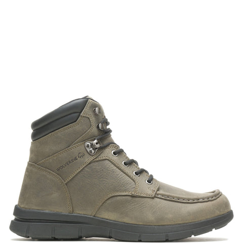 Wolverine Karlin Moc-Toe 6" W880263 Mens Gray Leather Lace Up Work Boots