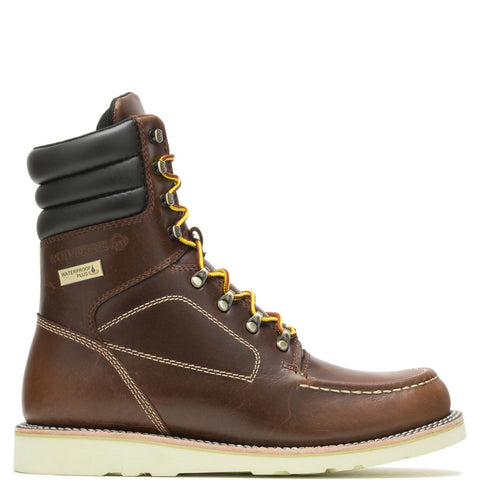 Wolverine Upland Boot 8" W880293 Mens Brown Wide Leather Lace Up Work Boots