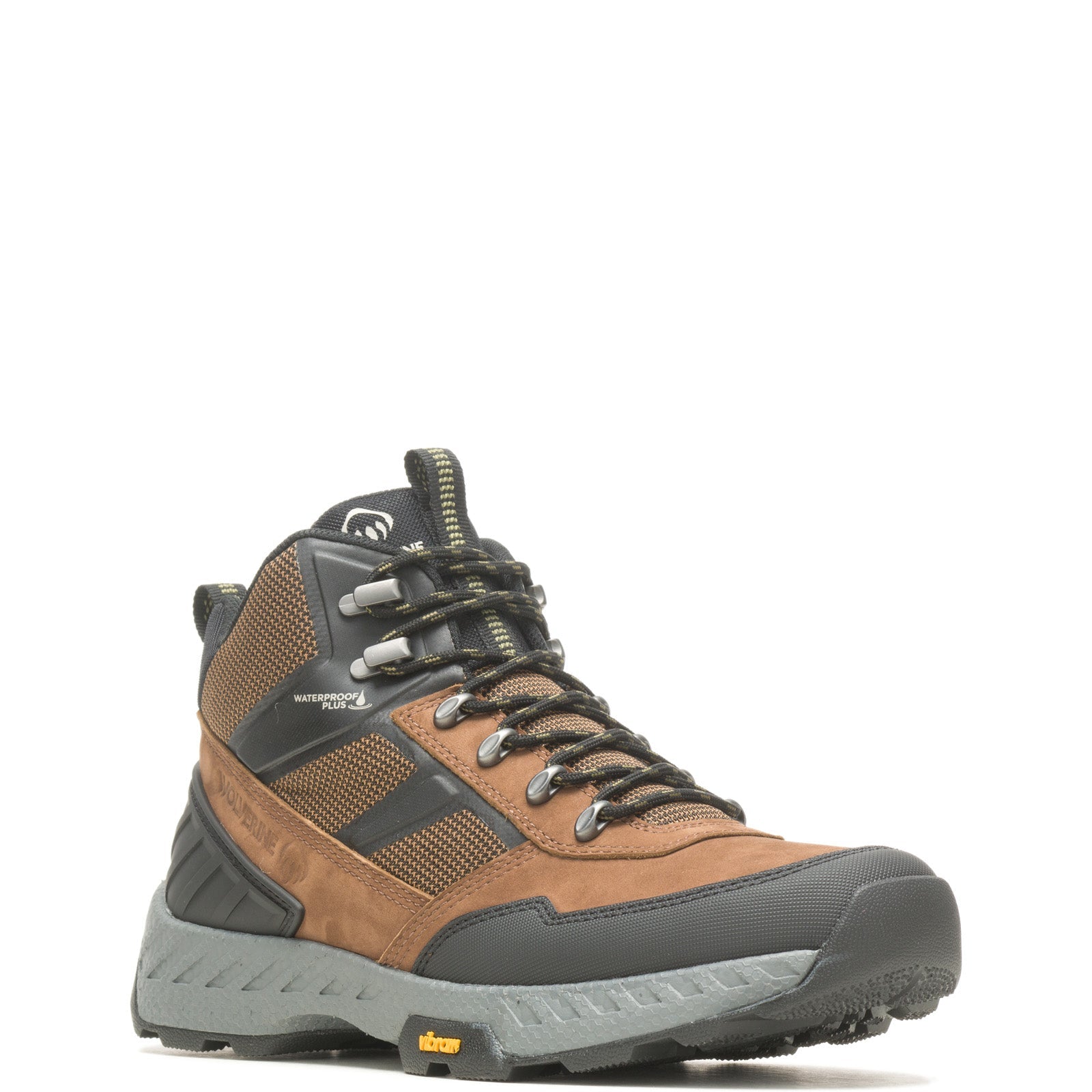 Wolverine Guide UltraSpring Waterproof Mid Mens Brown Work