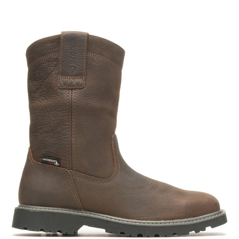 Wolverine Floorhand Square Toe Steel Toe Wellington Womens Brown Wide Work Boots