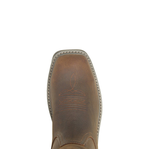 Wolverine Floorhand Square Toe Steel Toe Wellington Womens Brown Wide Work Boots