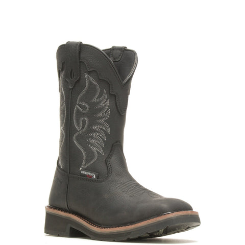 Wolverine Rancher Steel Toe Wellington WP Womens Black Wide Work Boots