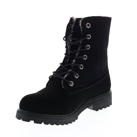 Lugz Convoy Fold Fur WCNVFFD-069 Womens Black Synthetic Casual Dress Boots