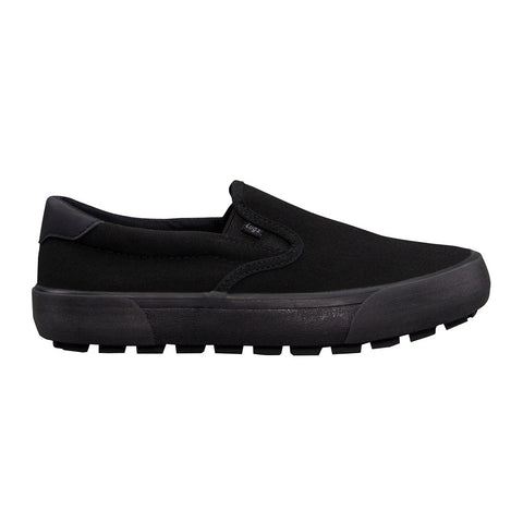 Lugz Delta WDELTC-0055 Womens Black Canvas Slip On Lifestyle Sneakers Shoes