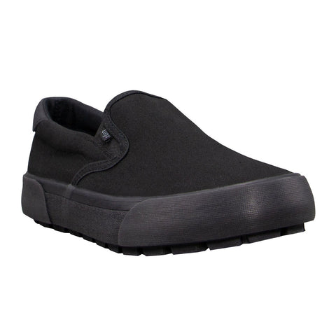 Lugz Delta WDELTC-0055 Womens Black Canvas Slip On Lifestyle Sneakers Shoes