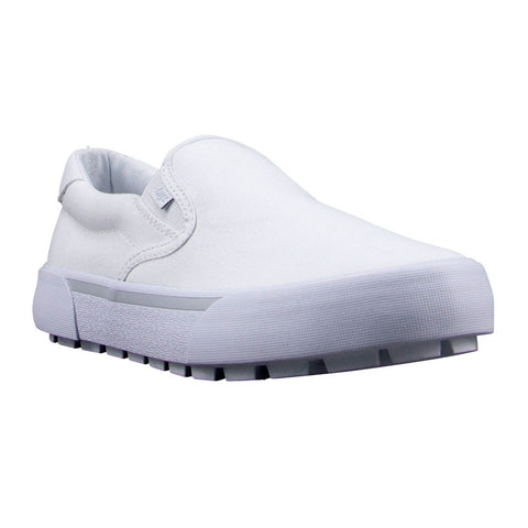 Lugz Delta WDELTC-1523 Womens White Canvas Slip On Lifestyle Sneakers Shoes