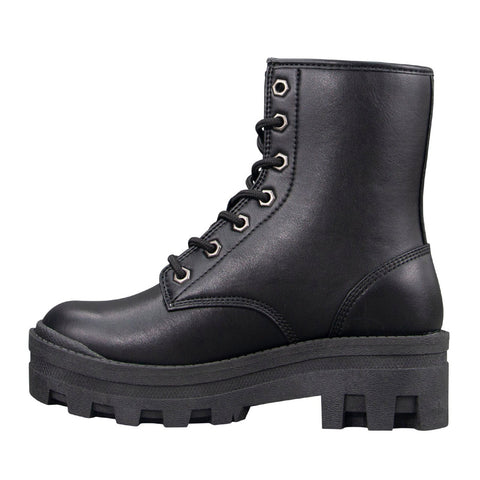 Lugz Dutch WDUTCHV-001 Womens Black Synthetic Lace Up Casual Dress Boots