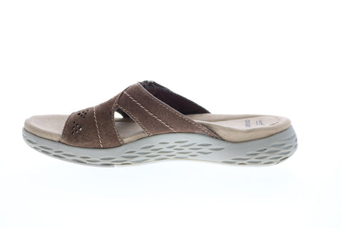 Earth Origins Westfield Waverly Womens Brown Suede Strap Sandals Shoes