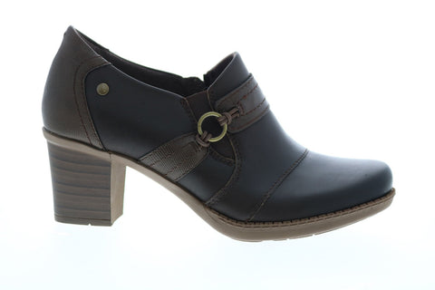 Earth Origins Wheaton Winnifred Womens Brown Leather Ankle & Booties Boots