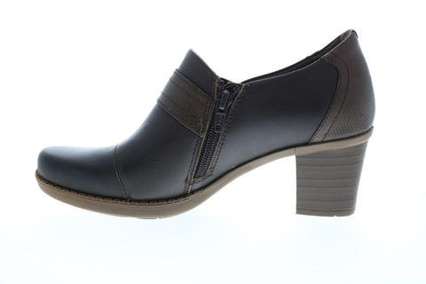 Earth Origins Wheaton Winnifred Womens Brown Leather Ankle & Booties Boots
