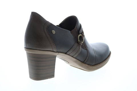 Earth Origins Wheaton Winnifred Womens Brown Leather Ankle & Booties Boots