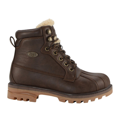 Lugz Mallard WMALLV-2212 Womens Brown Leather Lace Up Casual Dress Boots