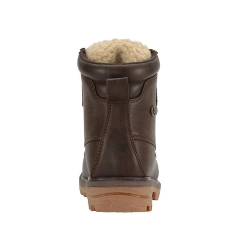 Lugz Mallard WMALLV-2212 Womens Brown Leather Lace Up Casual Dress Boots