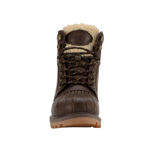 Lugz Mallard WMALLV-2212 Womens Brown Leather Lace Up Casual Dress Boots