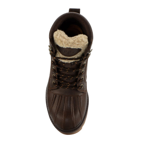 Lugz Mallard WMALLV-2212 Womens Brown Leather Lace Up Casual Dress Boots