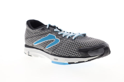 Newton AHA ll W004215 Womens Gray Mesh Athletic Lace Up Running Shoes 