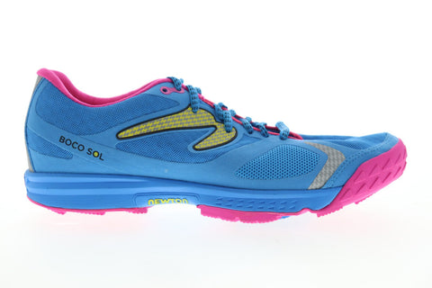 Newton Boscol Sol W0045415 Womens Blue Canvas Athletic Lace Up Running Shoes 