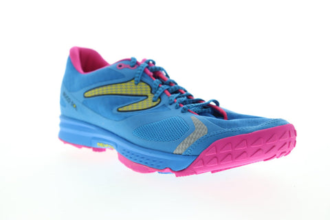 Newton Boscol Sol W0045415 Womens Blue Canvas Athletic Lace Up Running Shoes 