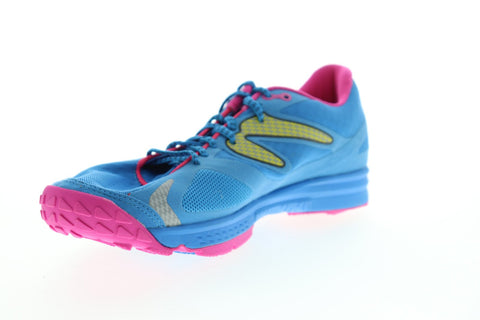 Newton Boscol Sol W0045415 Womens Blue Canvas Athletic Lace Up Running Shoes 