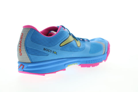 Newton Boscol Sol W0045415 Womens Blue Canvas Athletic Lace Up Running Shoes 