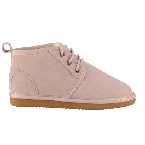 Lugz Sequoia WSEQUOS-685 Womens Pink Suede Lace Up Chukkas Slippers Shoes