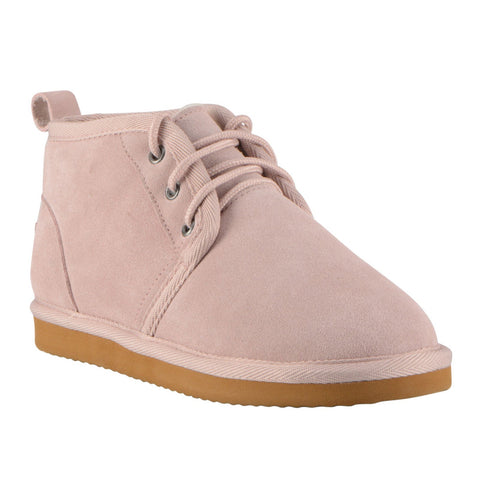Lugz Sequoia WSEQUOS-685 Womens Pink Suede Lace Up Chukkas Slippers Shoes