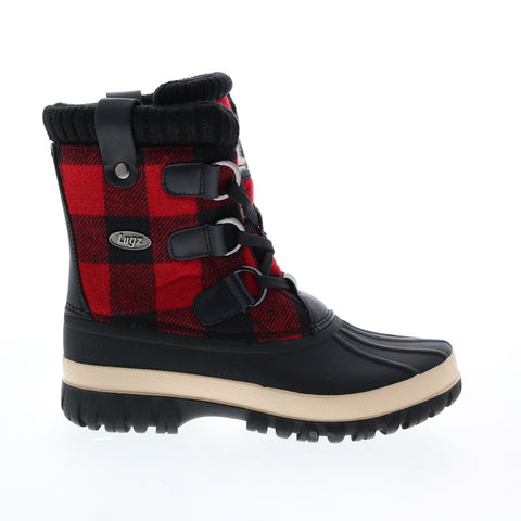 Lugz Stormy WSTORMT-0750 Womens Black Canvas Lace Up Casual Dress Boots