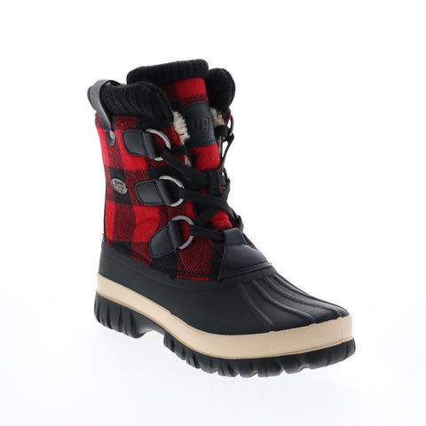Lugz Stormy WSTORMT-0750 Womens Black Canvas Lace Up Casual Dress Boots