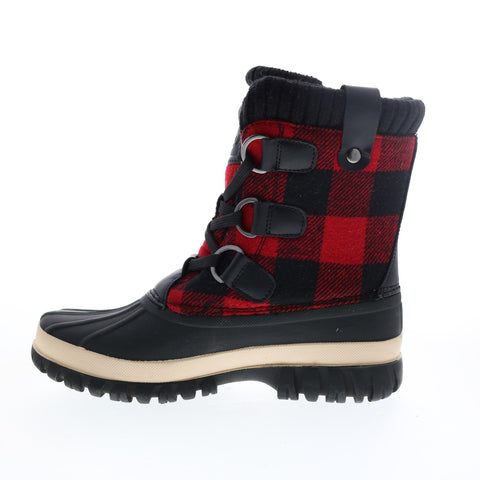 Lugz Stormy WSTORMT-0750 Womens Black Canvas Lace Up Casual Dress Boots