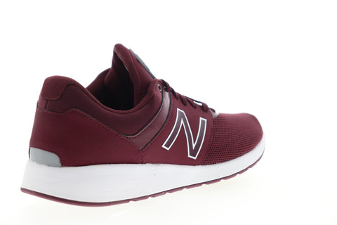 New Balance 24V1 XWRL24YBG Womens Burgundy Lace Up Lifestyle Sneakers Shoes