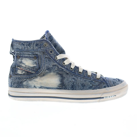 Diesel Magnete Exposure I Mens Blue Canvas Lifestyle Sneakers Shoes