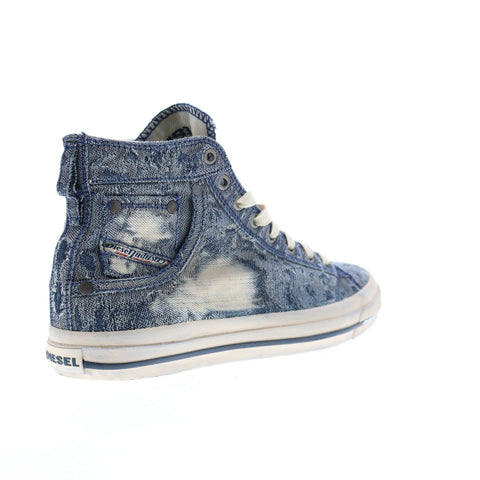 Diesel Magnete Exposure I Mens Blue Canvas Lifestyle Sneakers Shoes