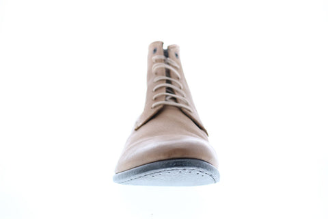 Diesel Boa Vista Chron Zip Mens Beige Leather Lace Up Casual Dress Boots