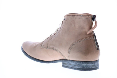 Diesel Boa Vista Chron Zip Mens Beige Leather Lace Up Casual Dress Boots