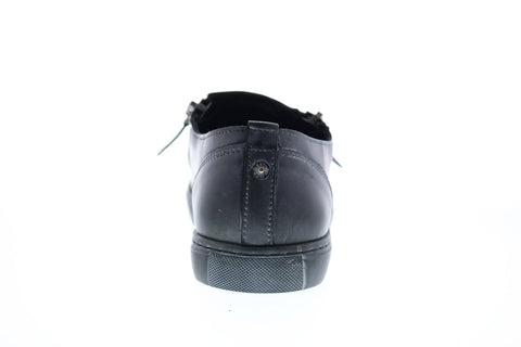 Diesel Gun-Tel D-Icon Mens Black Leather Lifestyle Zipper Sneakers Shoes