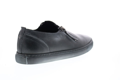 Diesel Gun-Tel D-Icon Mens Black Leather Lifestyle Zipper Sneakers Shoes
