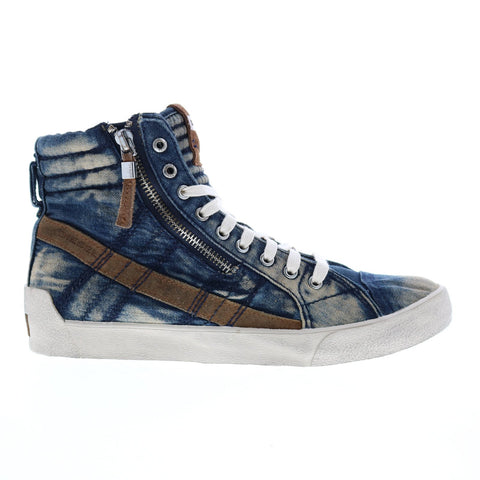Diesel D-Velows D-String Plus Mens Blue Canvas Lifestyle Sneakers Shoes
